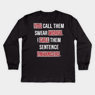 Swear Words Kids Long Sleeve T-Shirt